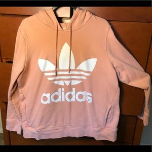 💕PINK ADIDAS TREFOIL HOODIE💕